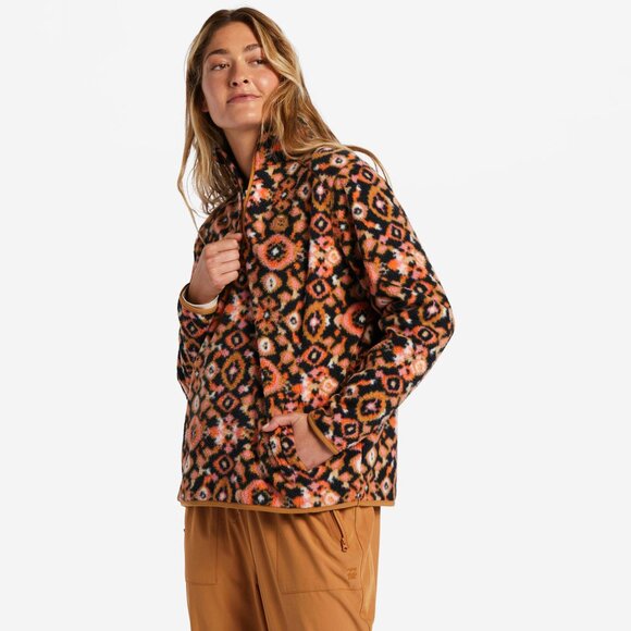 NWOT Womens Small Billabong A Div Boundary Mock 3 Half-Zip Pullover Sweater - Picture 3 of 10